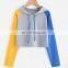 new design blank half cut full zipper mans zip up hoodies wholesale street style hoodie