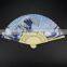Custom Decorations Single-sided Folding fan bamboo Silk Cloth Lady Fan with Tassels