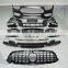 High Quality Front Car Bumper With Grille Trims For Benz 2021 E Class W 213 Upgrade E63S AMG Body Kit Front bumper Assembly
