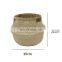 Handwoven Seagrass Belly Basket, Large White Bottom Seagrass Basket with leather handler