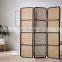 High Quality Luxury Rattan cane screen, 3 panel cane partition foldable rattan room divider, Vietnam Manufacturer