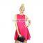 Flare Design Fashion Dress Summer Casual Dress Stretch Knitted Fabric Sleeveles evening Dress