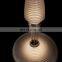 Modern luxury home hotel decoration living room brass glass linear pendant lamp brass glass shade chandelier
