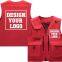 Personalized Design Custom Mens Quick Dry Fishing Vests Lightweight Sleeveless with Zipper Pockets for Travel Hiking