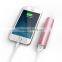 Pink 3200mAh power bank stick style battery pack for mobile phones