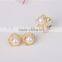Promotion latest fashion Cu copper pearl ring design
