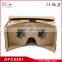 cheapest price cardboard 3d VR box good for promotion wireless hd best video goggles