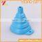 High quality reusable silicone kitchen Oil funnel, Food grade collapsible funnel Oil funnel