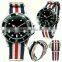 Nylon Belt Stainless Steel Divers Military Navy Watch Luxury Mens Watch, fancy quality watch