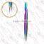 gradual change color tube eyelash tweezers