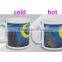 11oz unique product hot water color changing magic photo procelain tea mug