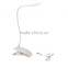 Rechargeable USB Dimmable Touch Sensor LED Table Desk Lamp Light Fleible Clip on LED Bedside Book Reading Lamp for Bed