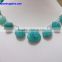Amazonite Hand made 20-25 mm Faceted Heart shape 6" Strand length 100% Natural gemstones