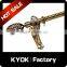 KYOK Home Decor Good Quality 35mm Gold Track Curtain Rod,Polished Wrought Iron Curtain Pipe Set
