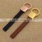 Custom concise gold leather keychain/blank rose gold key chain leather                        
                                                                                Supplier's Choice