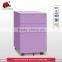 factory direct colorful steel filing cabinet with wheel