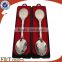 Custom plating nickle bank souvenir spoon for wholesales