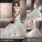 New arrival product wholesale Beautiful Fashion dot tulle fabric white bodice bridal hundred percent wedding dress shop                        
                                                Quality Choice