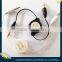 Retractable usb male to jack cable 3.5mm male audio aux stereo cable for ipad ,MP3/4