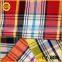 High quality tartan gingham plaid cotton fabric