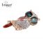 2015 new products New model with high quality artificial eagle brooch, rhinestone brooch wholesale body jewelry