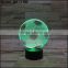 custom made 3D Illusion Lamp Acrylic LED Night Light world cup football shaped sensor night light for kids