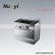 Free standing large integrated kitchen home electric oven with 4 burner induction hob cooker