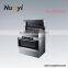 kitchen range free standing gas cooker with electric oven, gas oven, 5 gas burners free standing gas cooker