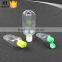 Wholesale 15ml 30ml 50ml 60ml PVC PET PETG material flip top cap pocket sized empty hand sanitizer bottle with carabiner                        
                                                Quality Choice