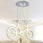 Bicycle Crystal Pendant Lamp 36W 240V Metal Pendant Light for Home