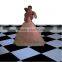 outddoor white and black portable used dance floor for sale