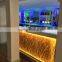 Fantastic led lighted prefab solid surface commercial bar counter fashion design