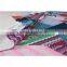 The colorful pattern 75D interlock printed knit crepe clothing fabric
