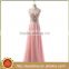 RASA-50 Generous Crystal Chiffon Evening Party Gown without Sleeve Soft A Line Pink Prom Dress for Special Occasion Party Real