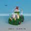 Polyresin snowman water globe