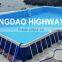PVC tarpaulin and frame rectangle outdoor swiming pool above ground 50m