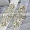 Flower rhinestone applique wedding accessory jewelry applique for bridal sah wholesale WA007