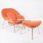 Furniture factory wholesale fiberglass lounge womb leisure chair with cushion cashmere Womb Chair