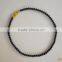 Natural black nephrite bianshi necklace