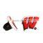simple style embossing letter shape soft pvc custom pencil topper