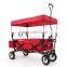 Garden dumper cart, folding beach cart with four wheels