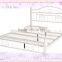 Metal Bed Queen size with headboard and footboard white