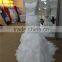 Fashion Design High Quality Mermaid Skirt With Ruffled Design & Illusion Top Chinese Wedding Dress