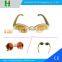 Colorful polarized lens bamboo and wood sunglasses