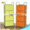 High Quality Non Woven Fabric Collecting 4 Drawers Cart with 4 Wheels