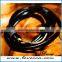VIRGINSTONE Matt Black Anchor on Nylon Rope Nautical Band Bracelet