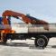 hand operated lifting equipment on truck, Model No.: SQ200ZB4, 10ton truck crane with foldable booms.