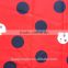 waterproof big dot print pongee fabric for children's fabric quilted fabric