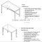 Epoxy Coated Galvanized Steel Fabrication Physical Lab Vibrating Table With Marble Stone Worktop