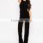 2016 Wholesale Cheap Side Lacing Sleeveless Slim Jumpsuit Playsuit for Women